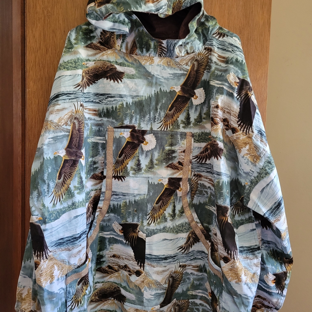 Homemade Kuspuk, Eagle Print w/ Hood